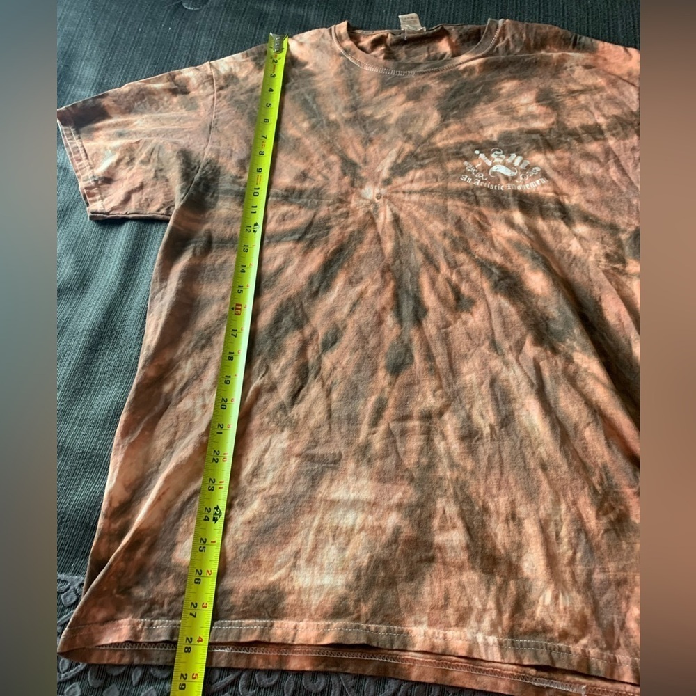 Vintage Fruit of the Loom Tie Dye Skull An Artistic Movement T-Shirt Tee Top L - Picture 10 of 10